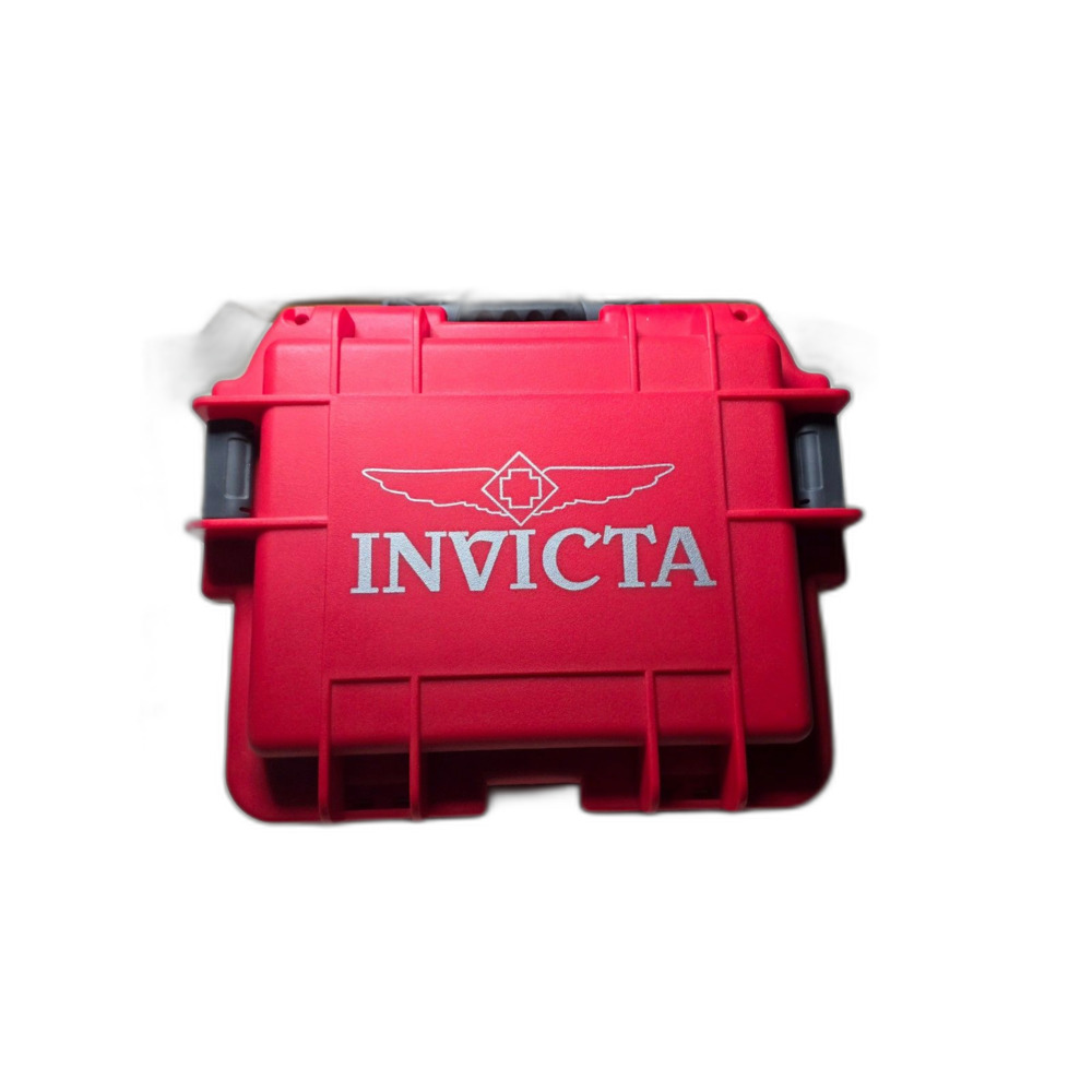Invicta 3 Slot Impact Collector Watch Case Red Waterproof Dive Box